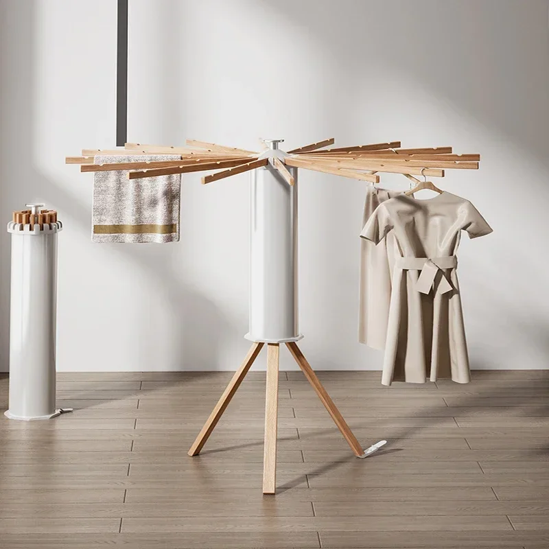 Installation-Free Drying Rack Portable Tripod Garment Rack Foldable Laundry Drying Solution Space-Saving Clothes Dryer