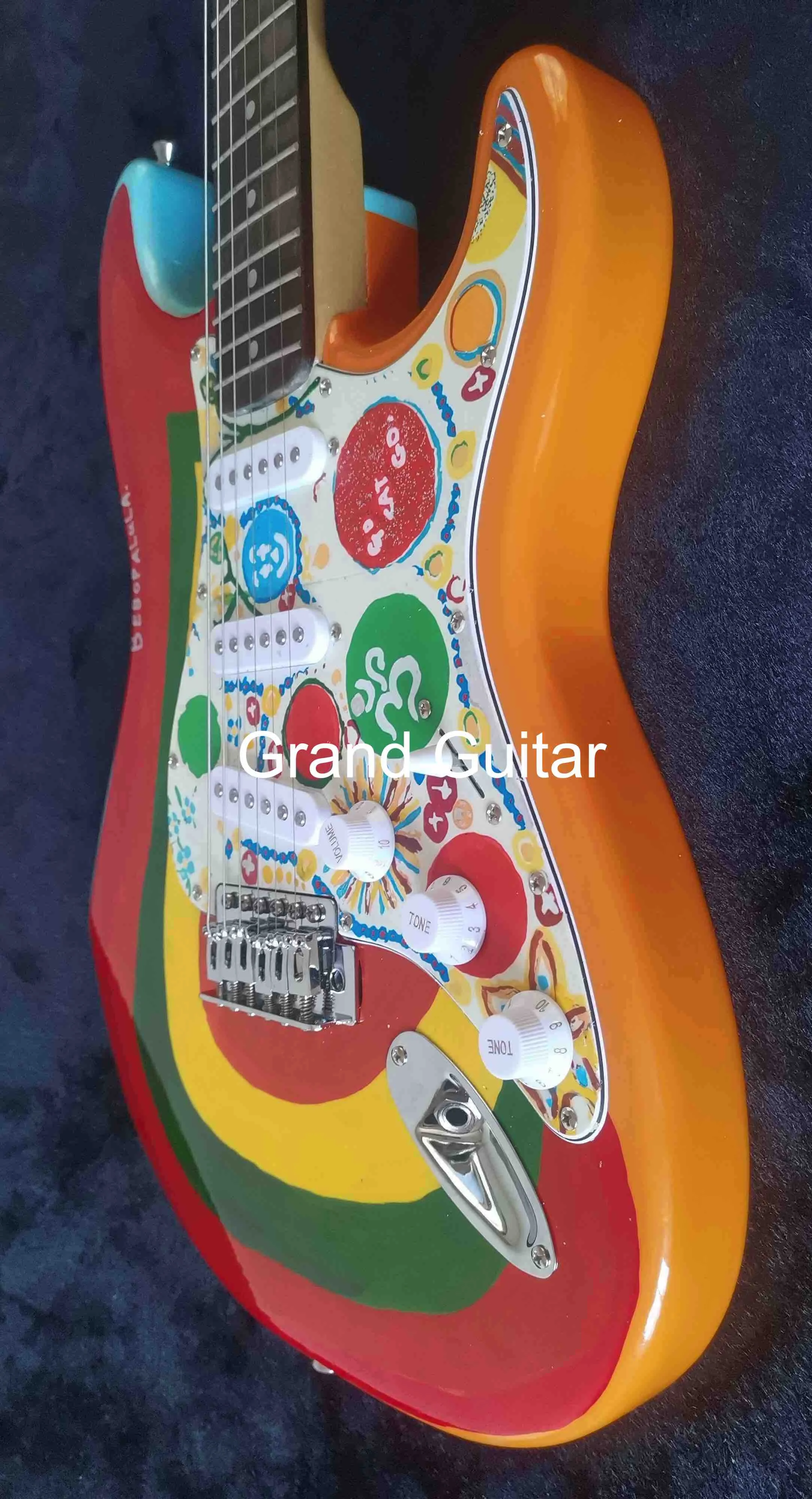 Custom Fantes GUITAR Shop George Harrison Rocky Masterbuilt P.Waller Electric Guitar