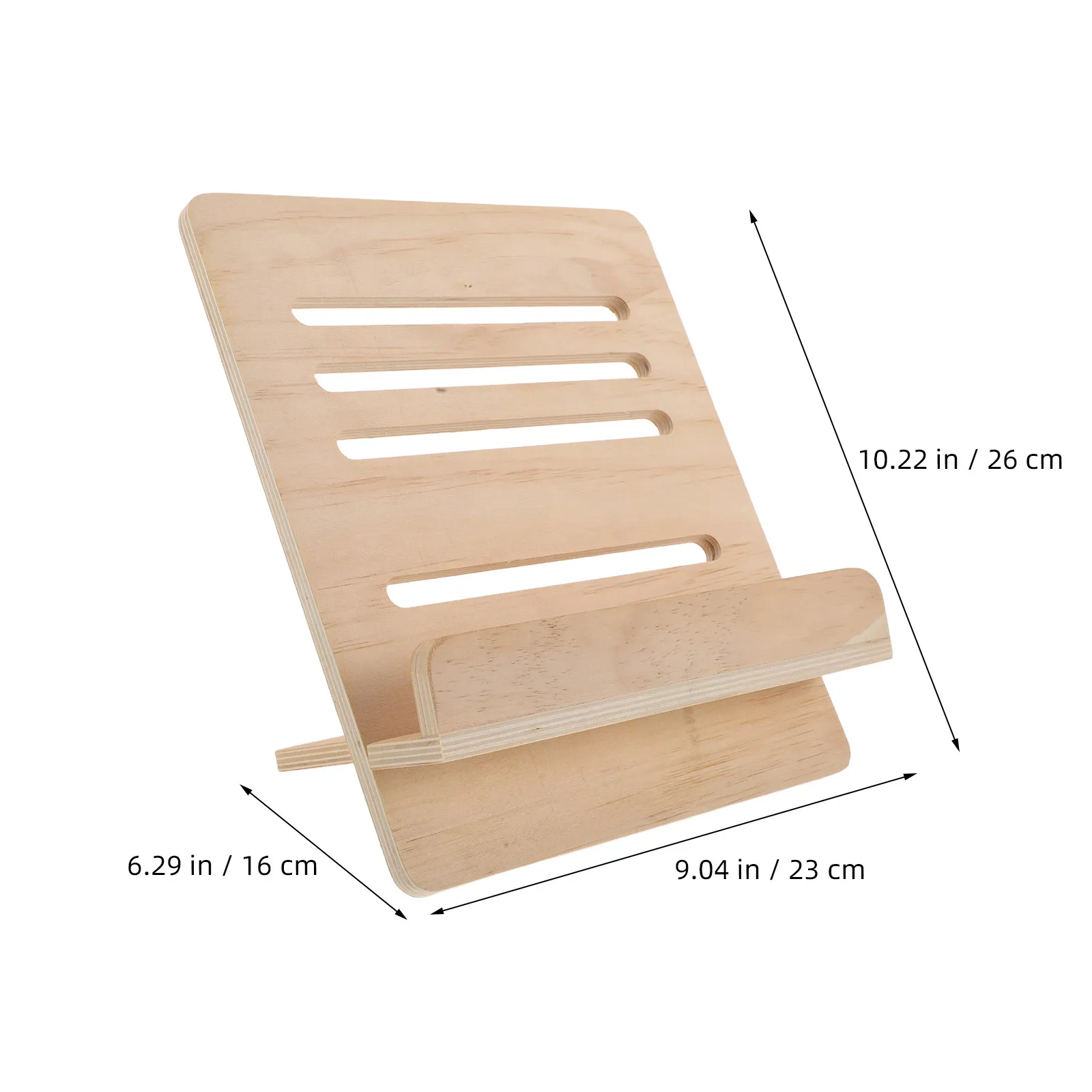 Wood Puzzle Box Lid Holder Stand Stable Organizer Rack Adjustable Book Reading Stand Kitchen Recipe Display Counter