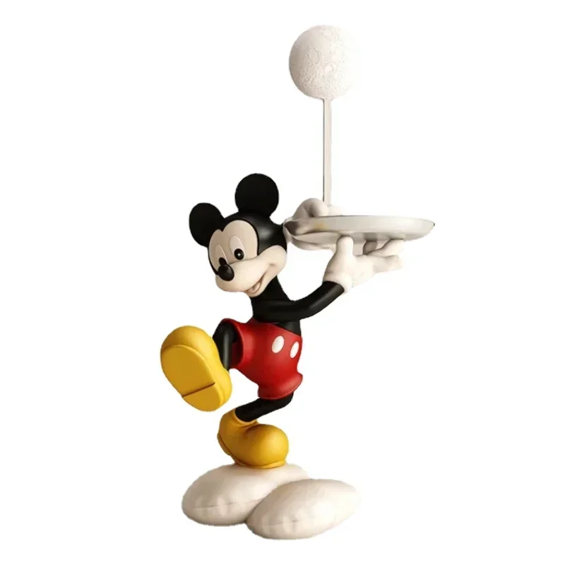 108cm Disney Cartoon Anime Micky Mickey mouse Tray LED Light figure Collection model Living Room Study Statue Home Decoration