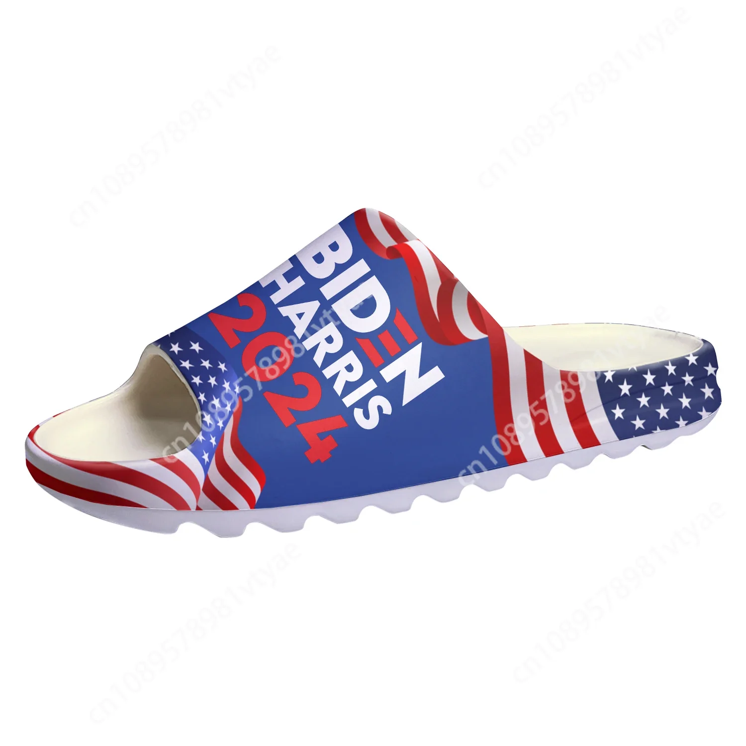 

Biden Harris 2024 America president Soft Sole Sllipers Home Clogs Step On Water Shoes Mens Women Teenager Step in Custom Sandals