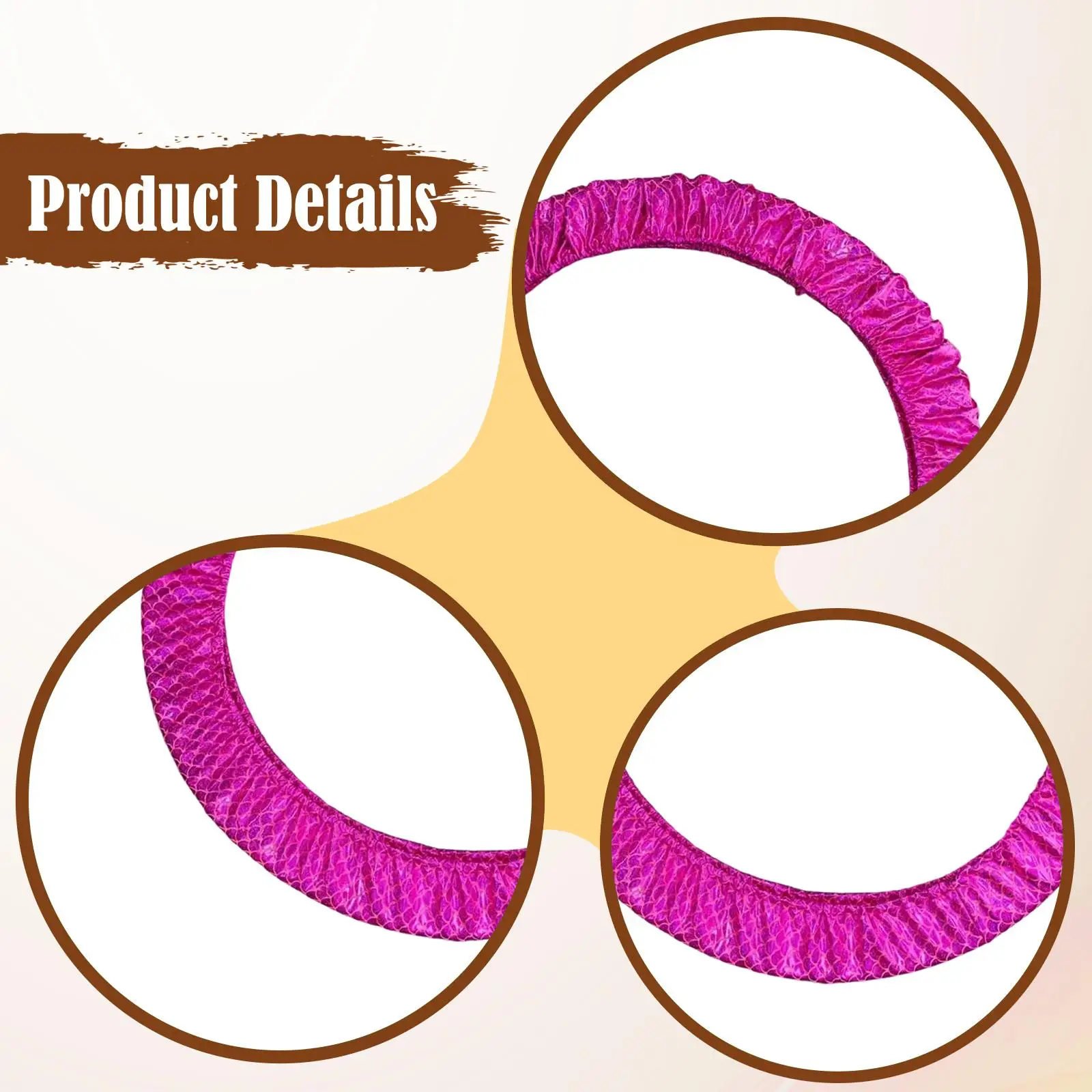 Artistic Rhythmic Gymnastic Hoop Protective Cover Durable Polyester Sleeve for Calisthenics Ring Training Equipment