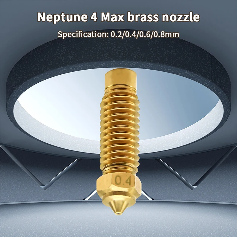 

For Elegoo Neptune 4 Plus Nozzle Brass Hardened Steel 0.2 0.4 0.6 0.8 1.0mm 3D Printer Nozzles For Elegoo Neptune 4 Max Nozzles