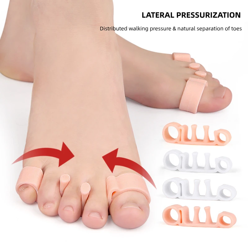 

40pieces=20pairs Silicone Gel Feet Care Bunion Pain Relieve Orthosis Hallux Valgus Protector Pads Hammer Toe Corrector Splitter