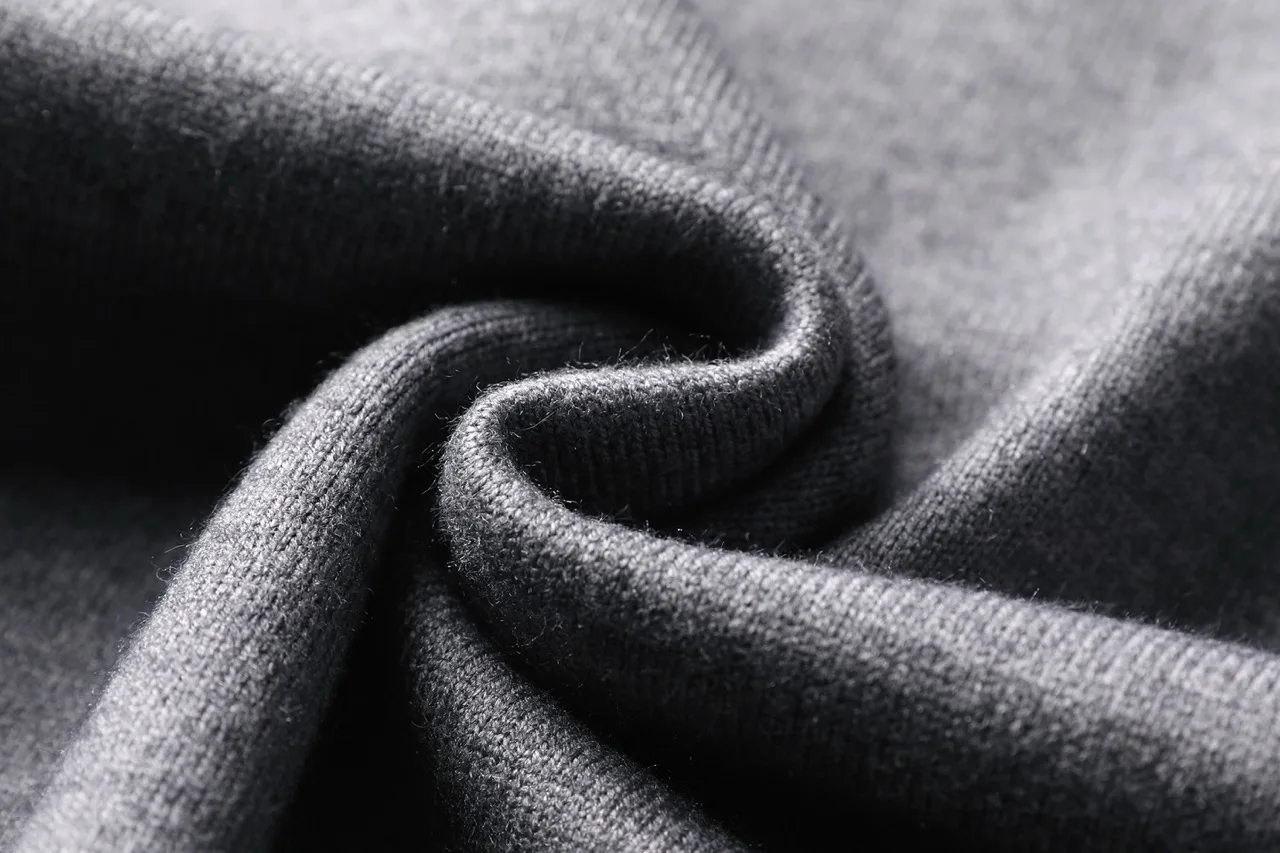 Herren Wollmischung Polo-Pullover Schwergewichtiger Warmer Strickpullover Anti-Pilling Weicher Griff Langarm-Pullover Herbst Winter – Detail 5