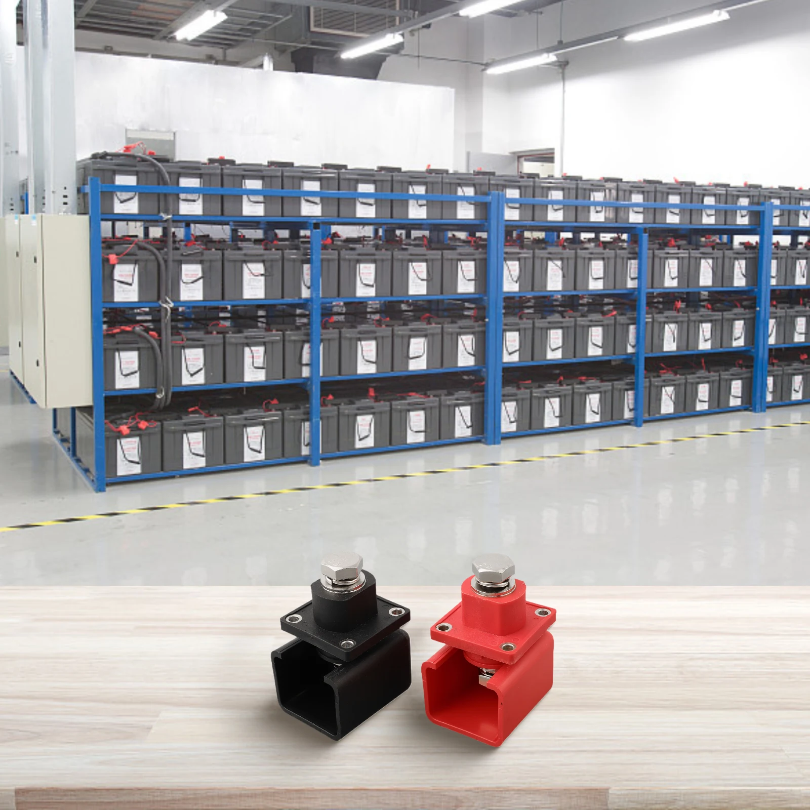 2pcs 300A DC500V High Current Energy Storage Terminal Battery Connector Terminal Block For M10 Wire Core Diameter