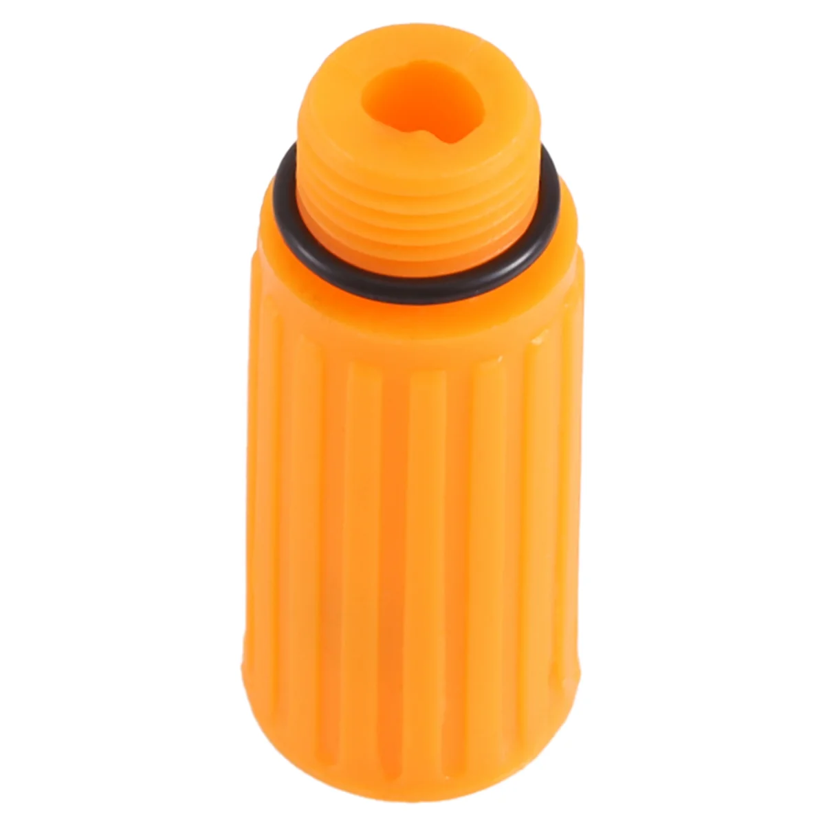 New 16mm Male Thread Dia Plastic Oil Plug for Air Compressor Orange