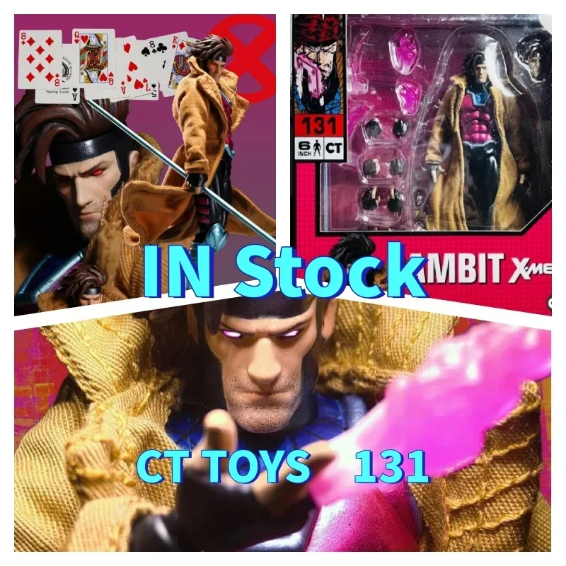 

New Ct Toys Gambit Figure Mafex 131 X-Men Wolverine SHF Anime Action Figure Figurine Statue Model Customized Gifts Kids Toys