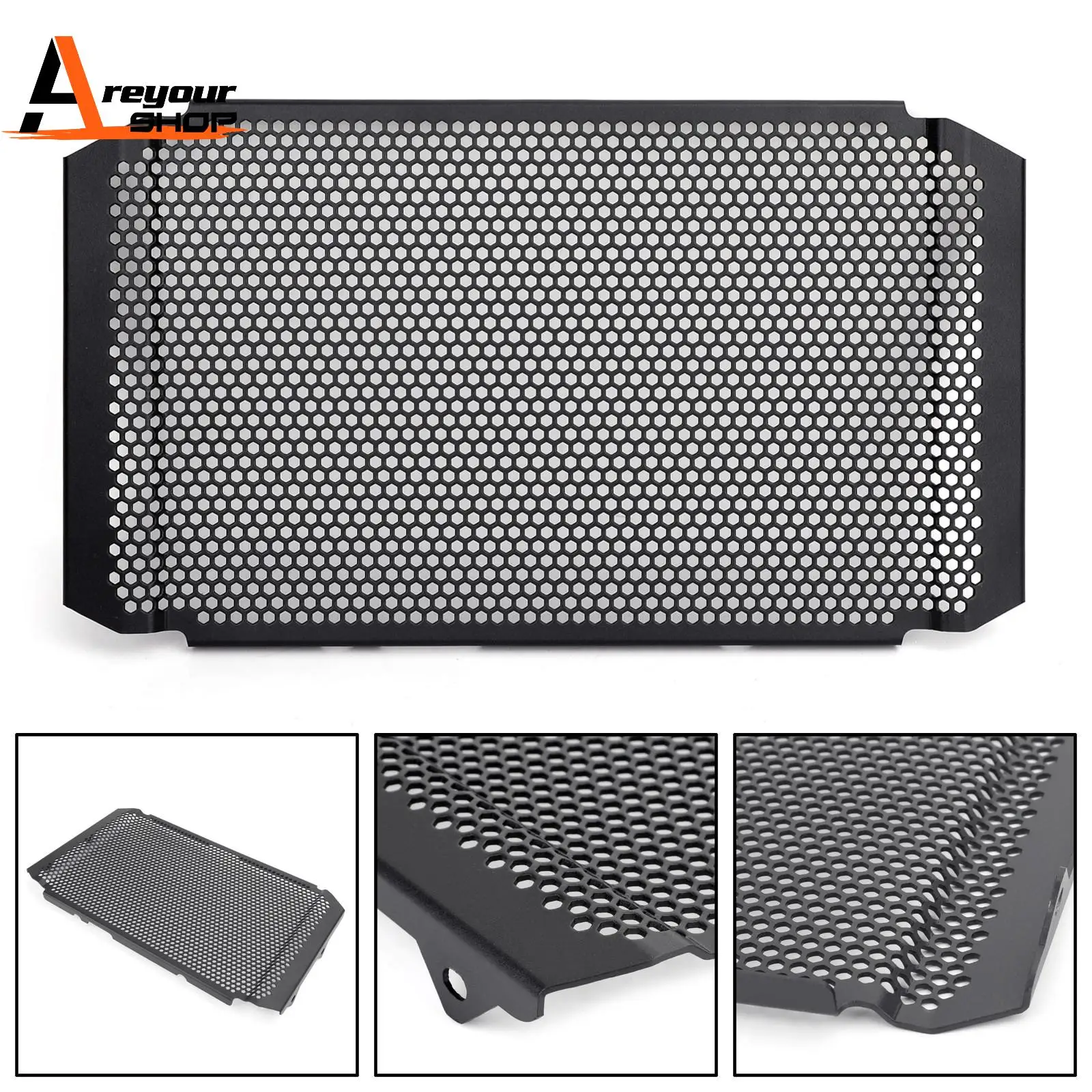 Black Radiator Guard Cover Fit for Yamaha XSR900 Tracer 900 MT-09 / SP 16-20