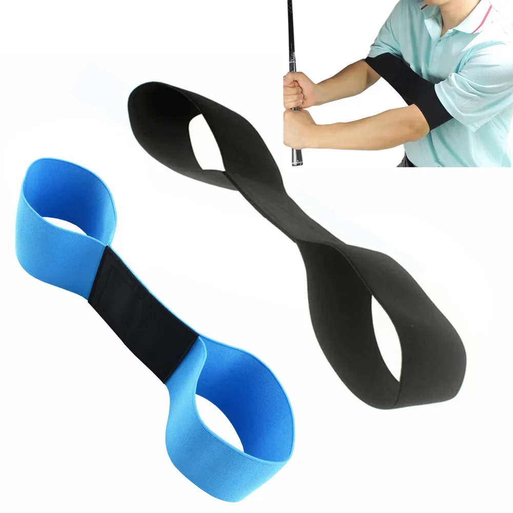 1PC Professional Elastic Golf Swing Trainer fascia da braccio Golf Swing Gesture Corrector per uomo donna principianti