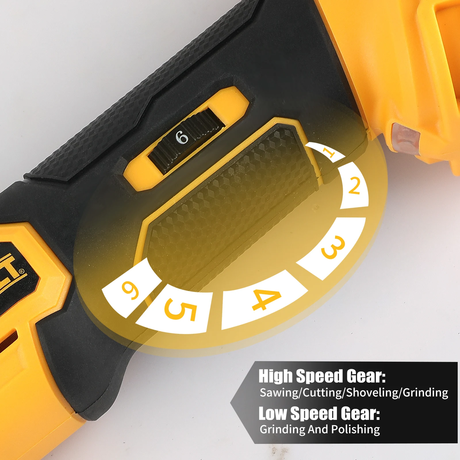 DEWALT Brushless Multi-Function Oscillating Tool - Universal Cut, Polish & Scrape Vibration Tool (without battery) - view 5