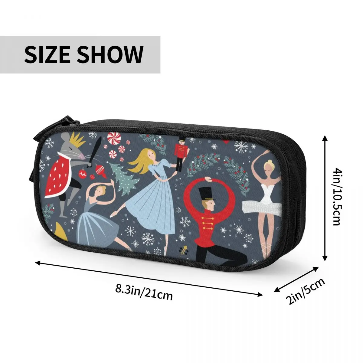 مخصص كسارة البندق راقصة الباليه مقلمة المدرسة بنات بنين تخزين كبير حقيبة أقلام رصاص الحقيبة الطلاب القرطاسية #4