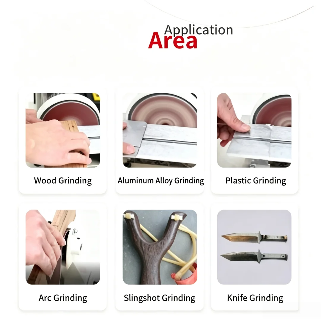 Adjustable Speed Small Belt Sander Multifunctional Wet Sanding Disc Grinder Electric Knife Sharpener Metal Sanding Polishing Mac