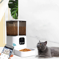 Factory Wholesale 6L Pet Feeder Automatic Do Cat Feeder  Smart Voice Video Wifi App Control Automatic Pet Cat Dog Feeder