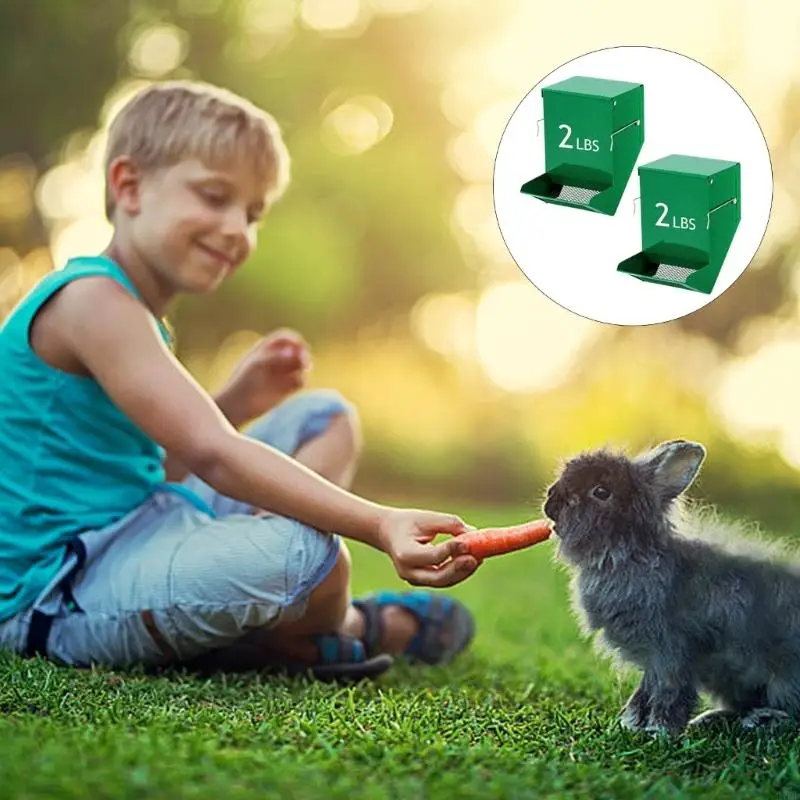 97QD غرفة مغذيات الحيوانات الصغيرة مع موزع الجاذبية التلقائي بقاعدة مضادة للانزلاق #2