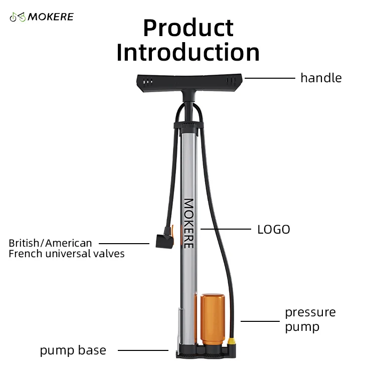 نمط جديد دراجة منفاخ لإطارات السيارة أجزاء مضخة ارتفاع ضغط الدراجة مضخة يدوية #2