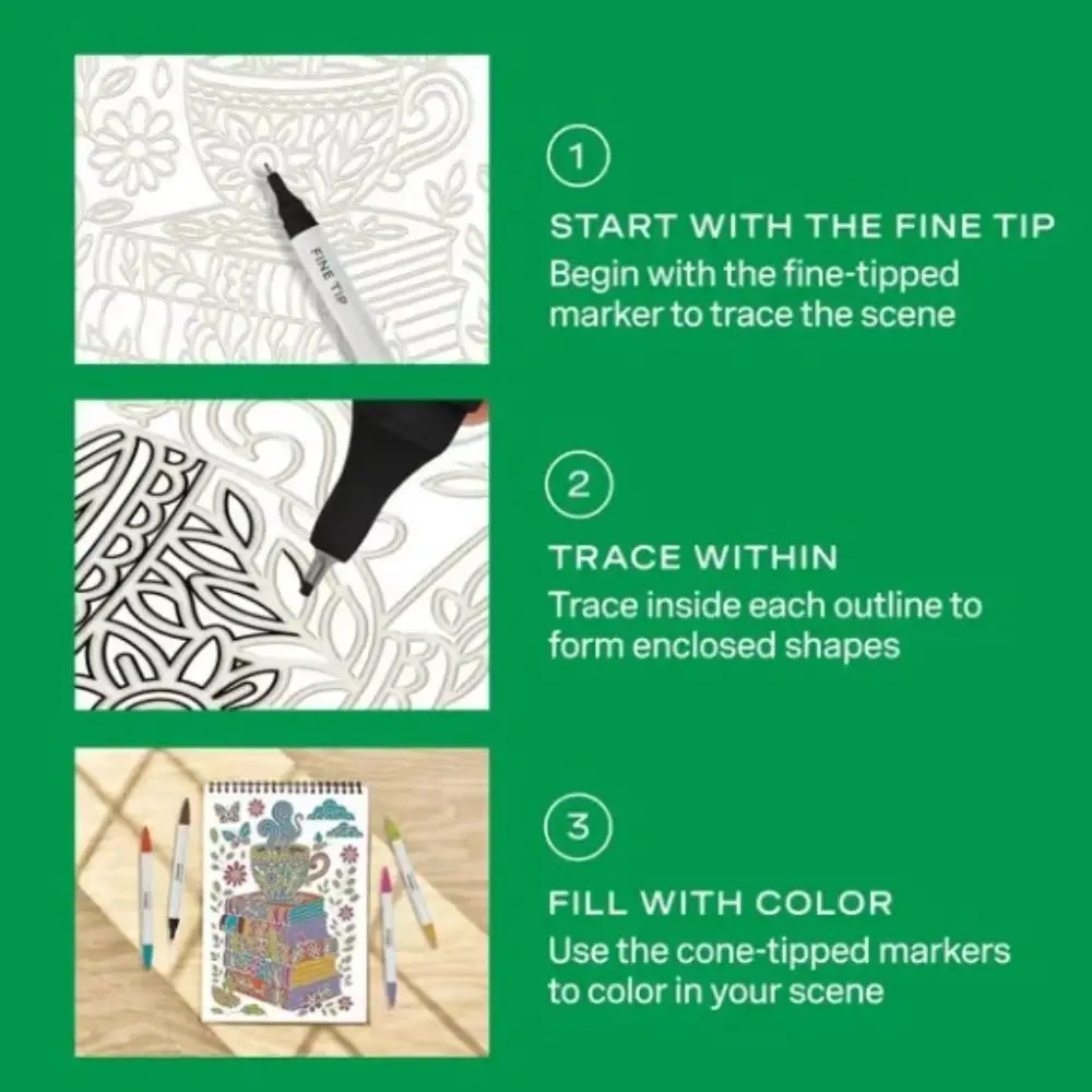 Easy Cartoon Coloring Book Anti Anxiety Educational Theme Doodle Activity Book DIY Design Stress Relief Drawing Art Book