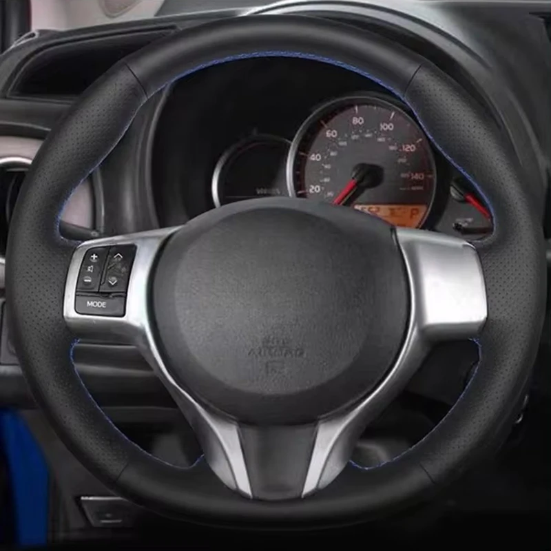 

Customize DIY Micro Fiber Leather Car Steering Wheel Cover For Toyota Yaris 2015 2016 2017 2018 Car Interior