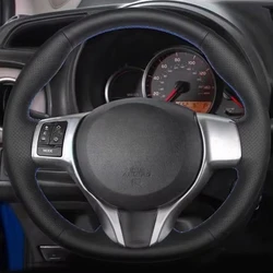 Customize DIY Micro Fiber Leather Car Steering Wheel Cover For Toyota Yaris 2015 2016 2017 2018 Car Interior