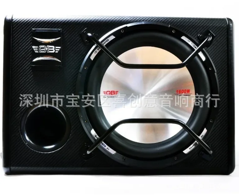 High Power 12 Inch Car Mounted Subwoofer Car Audio 1600W Frequency response range 10~500HZ