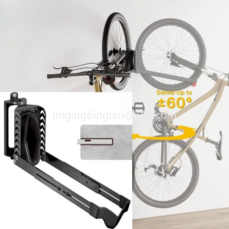 Factory direct sales of the new rotary bicycle wall rack, bicycle wall rack without lifting heavy objects