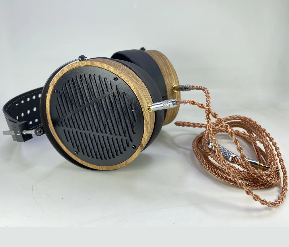 DIY Zingana wood 100mm external wooden shell cup headband half part HIFI Music Headset For HiFIMAN AUDEZE LCD headphones