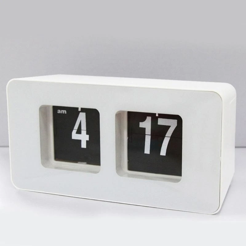 Elegant Auto Flipped Clock with Precise Timekeeping for Students and Professional Effortlessly Time Viewing Desk Clock