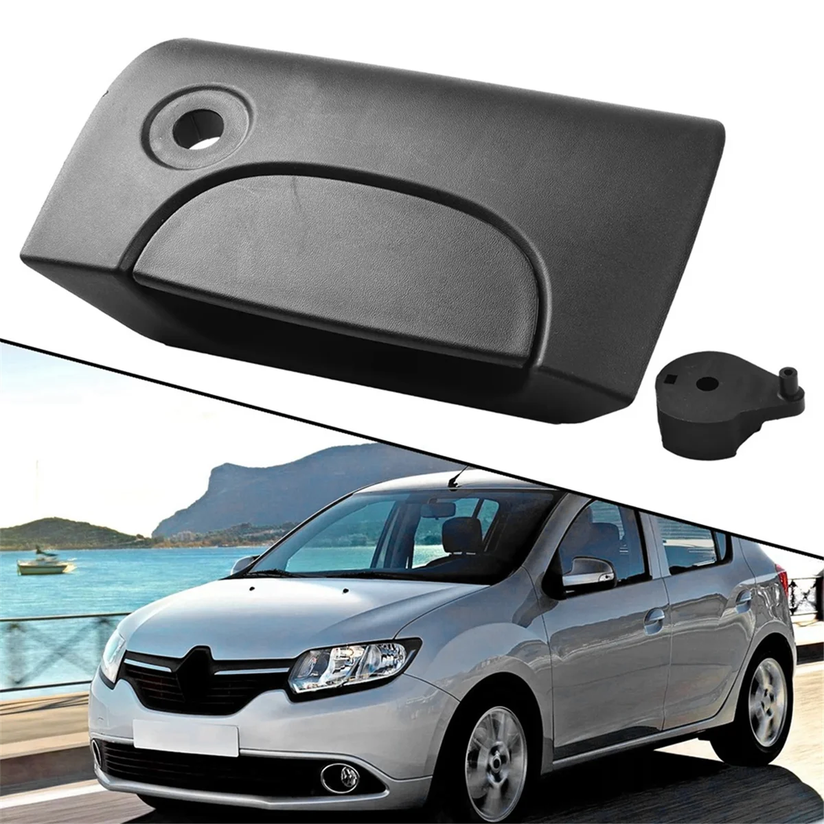 

7700303588 Car Rear Door Handle Black for Kangoo 1997-2007 8200153668