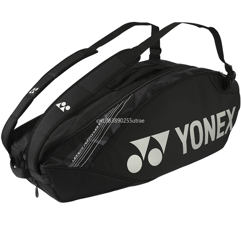 YONEX Tour Edition-Bolsa de raqueta para hombre y mujer, bolsa deportiva profesional con compartimento para zapatos independiente, 6 raquetas