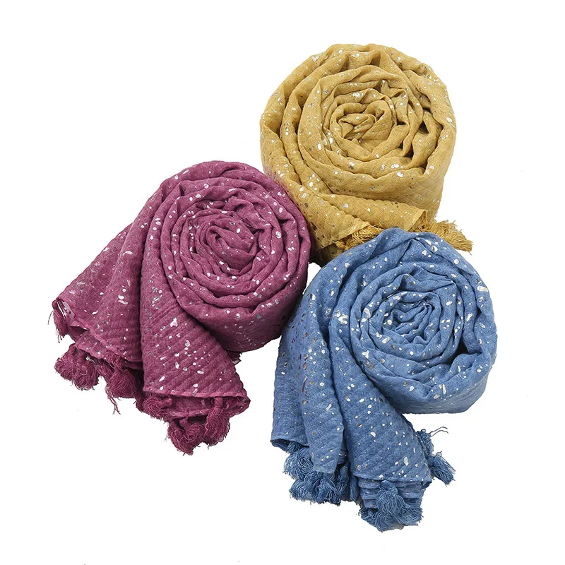 

Stoles Long Cotton Linen Scarf Thin Shawls and Wraps Lady Solid Female Hijab Foulard Head Scarves Muslim Hijab