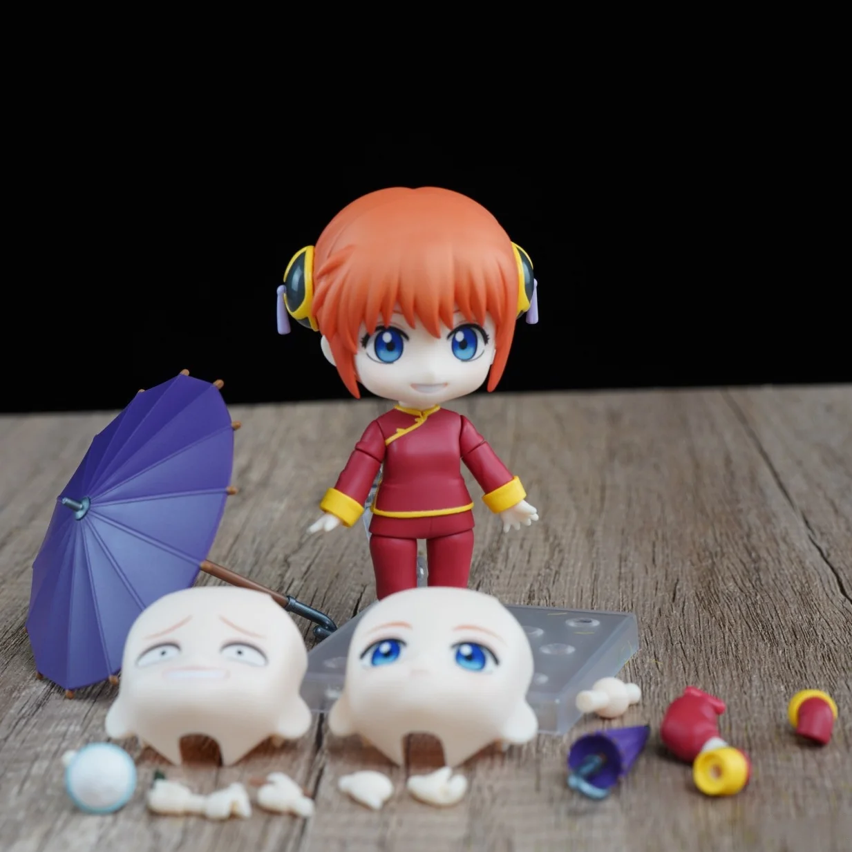 Figura de Anime GINTAMA Sakata Gintoki Kagura Shimura Shinpachi versión Q figura de vinilo Kawaii figuras de acción coleccionar modelo de juguete