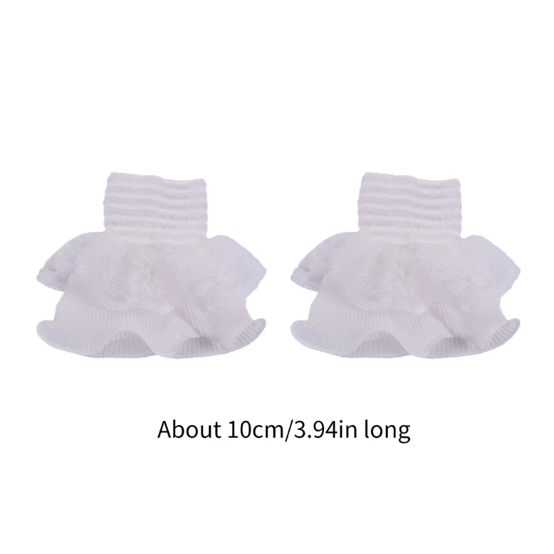 Wrist Cuffs for For Shirt Sweater False Sleeve Ornament Flared Ruffled Cuffs