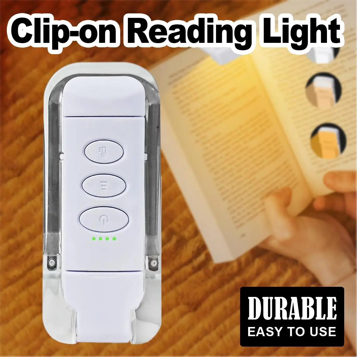

USB Rechargeable LED Book Light Bookmarks For Desk Decoration Lights Table Books Lighting On Bedroom Brightness 3Colors Portable