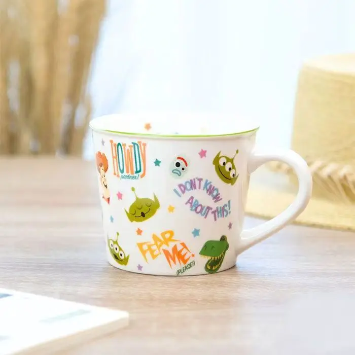 Disney Toy Story Cartoon carino tazza di ceramica creativo Kawaii maschio e femmina Home Office tazza di succo di caffè al latte regalo all'ingrosso