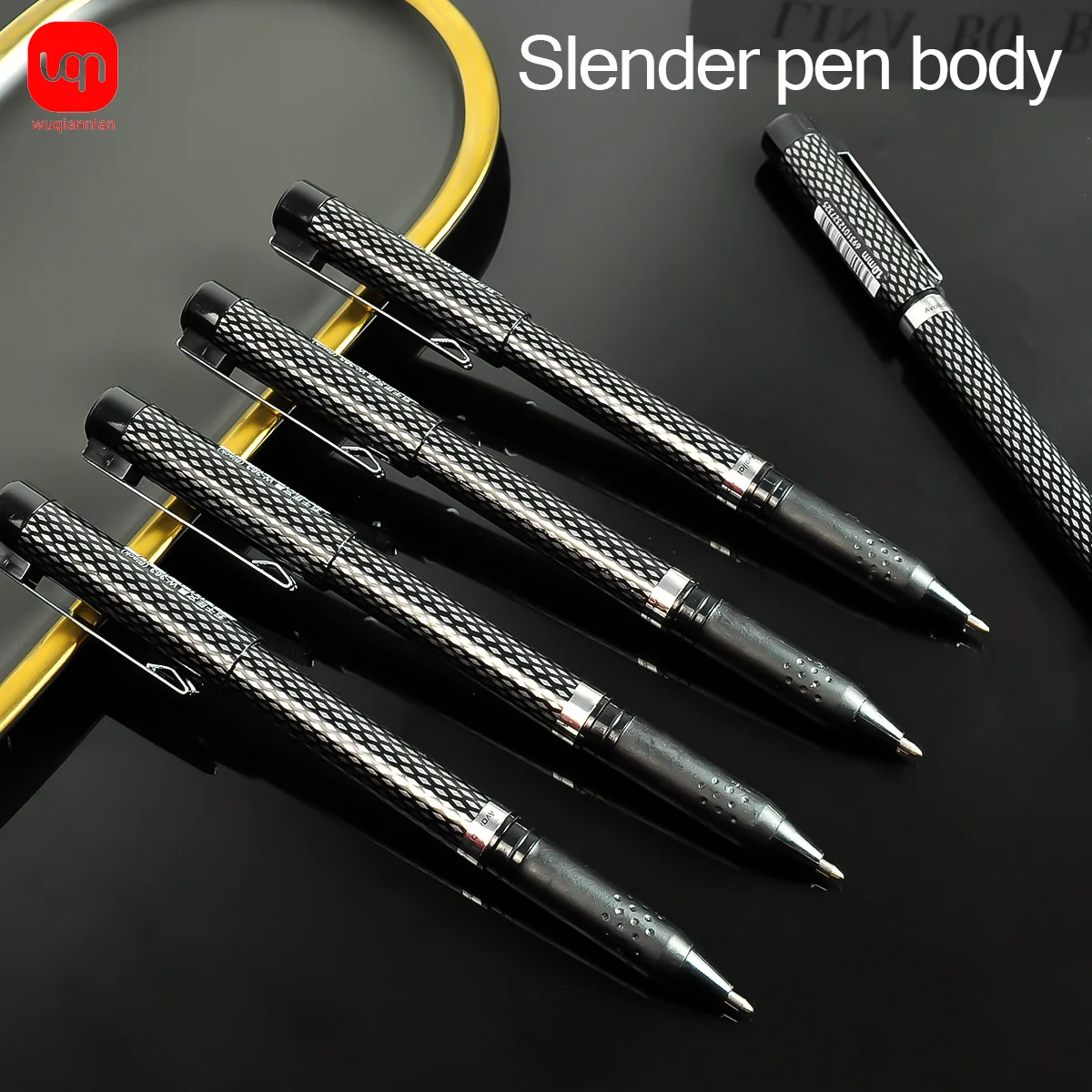 

WQN 4/8/12pcs High-Value Matte Gel Pens 1.0mm Tip, Smooth Black Ink, Comfortable Grip, School Stationery