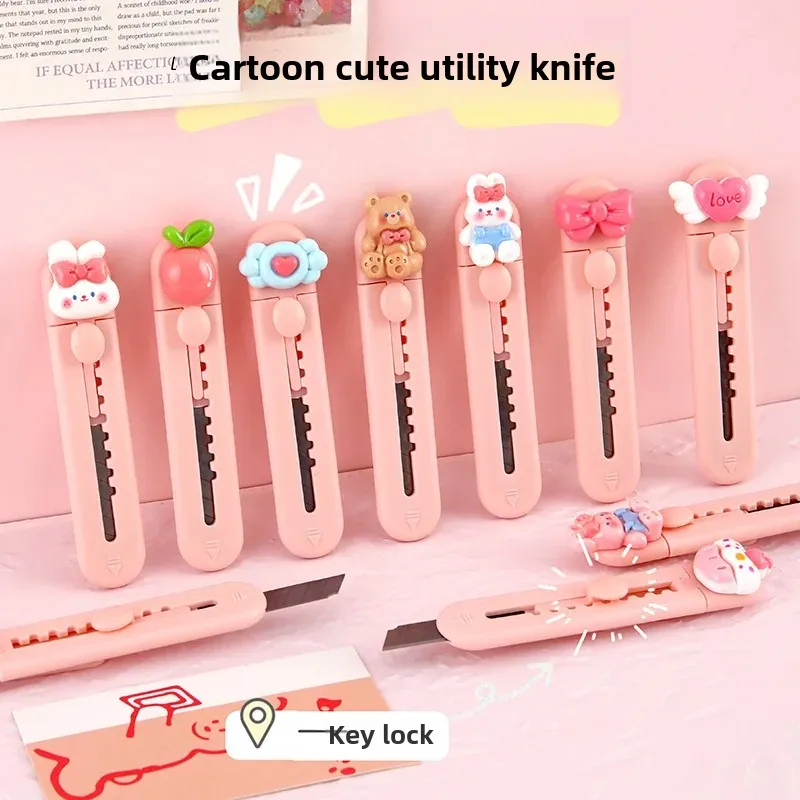 Mini Cute Art Student Unboxing Knife Express Small Handcrafts Portable Office Box Opener Tool Compact Size Student Life Hack