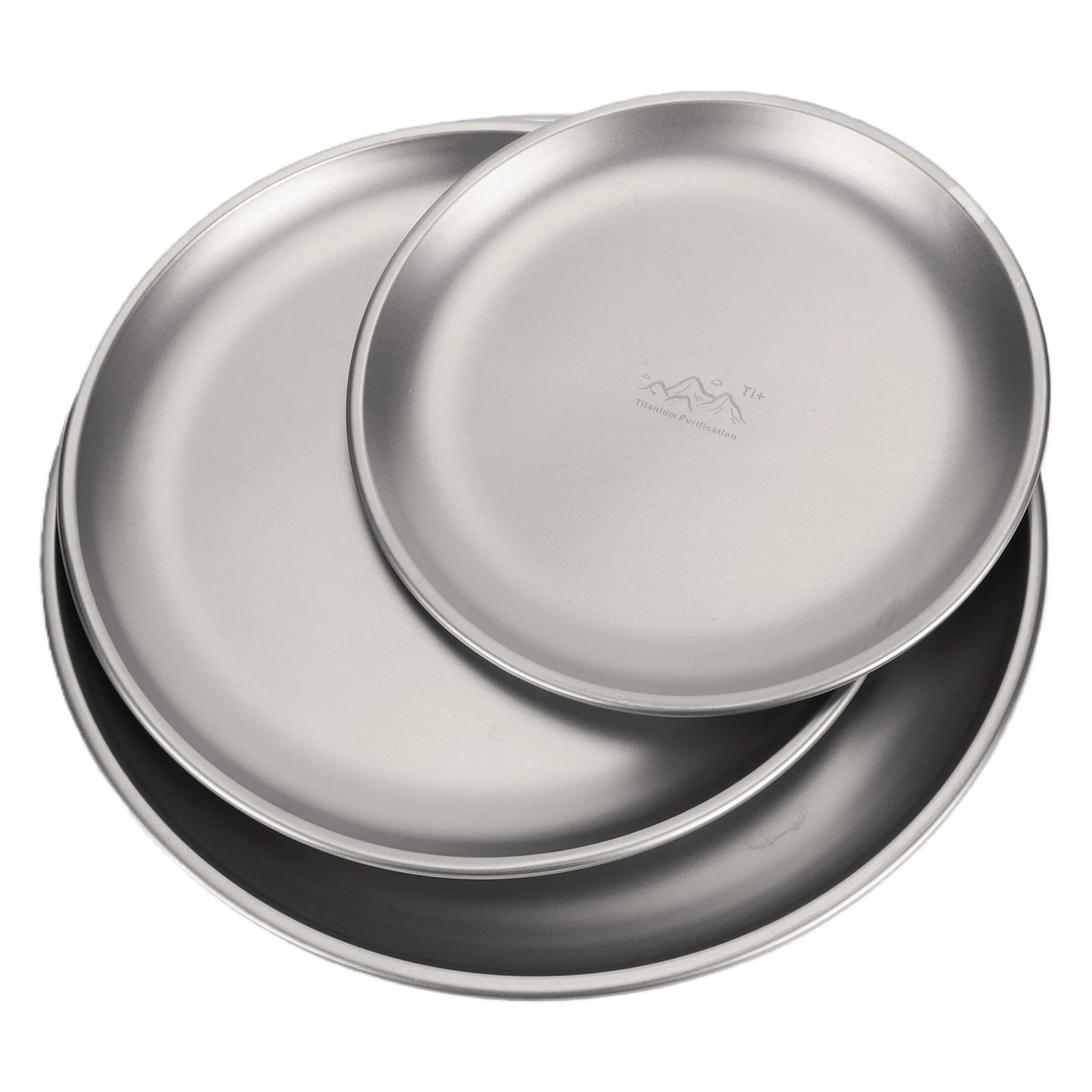 Titanium Purification Plate Portable Travel Tableware Anti-Fall Backcountry Dinnerware Home Dish Plates Outdoor Camping Tray