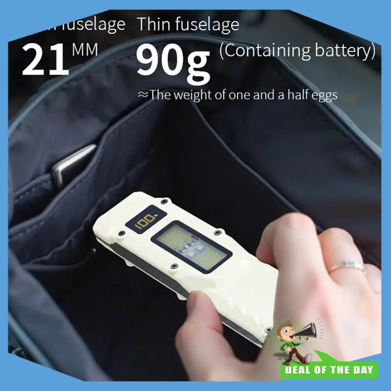

24-Hour Delivery Portable Multifunctional Flashlight Rechargeable LED Outdoor, Super Bright COB Work Light Flashlight