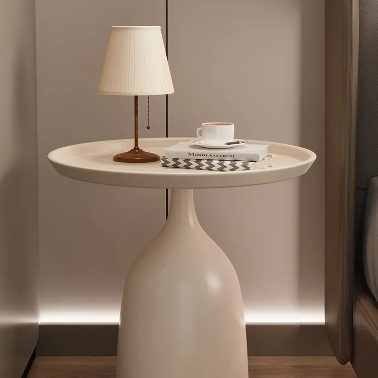 

Bedside shelves Light luxury high-ende tables Replace creative round tables Bedroom bedside shelves