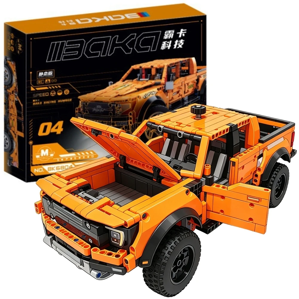 New Bricks ﻿1379PCS Technical Group Pickup Truck Racing Car Compatible Model Vehicle Decorative Car Adult Toys Gifts