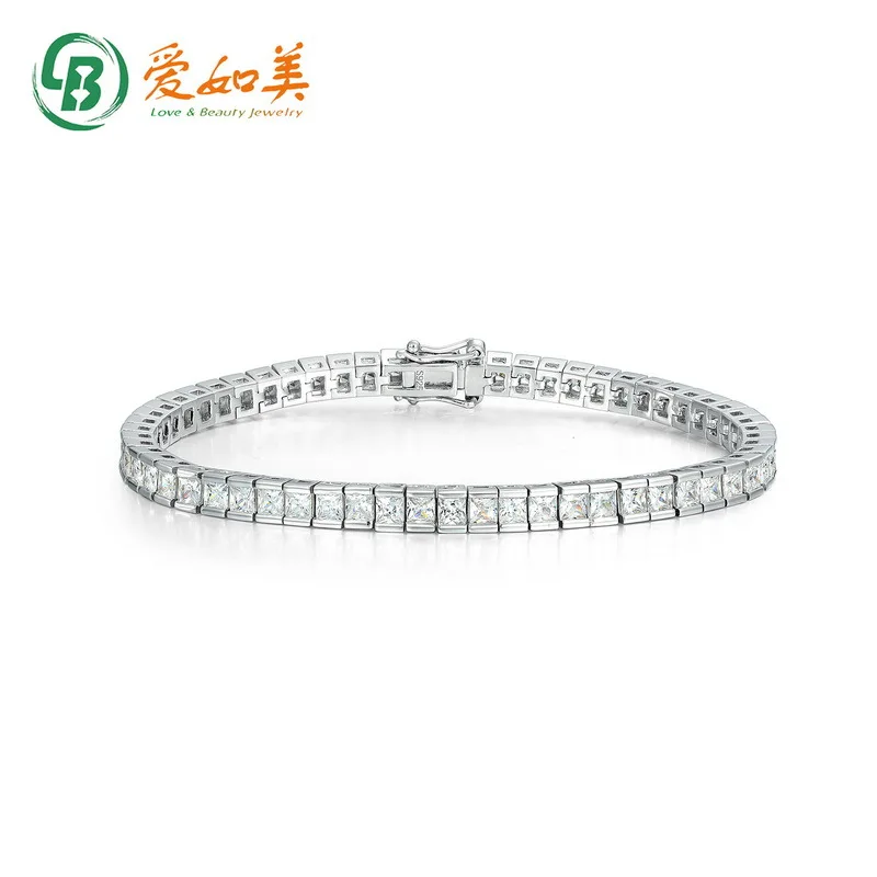 

Браслет-цепочка из 18-каратного золота PT950, платиновый, посеребренный, 7-слойный золотой однорядный браслет с бриллиантами для мужчин и женщин