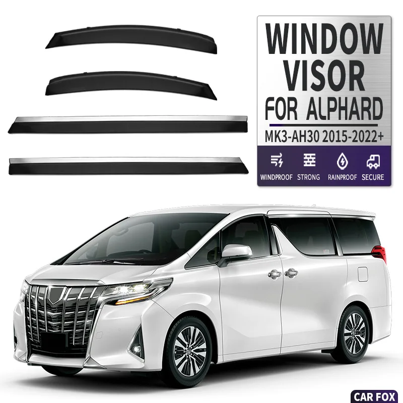 

Suitable for Toyota Alpha sunny and rain-proofing Toyota ALPHARD AH10 AH20 AH30 AH40 Window visor