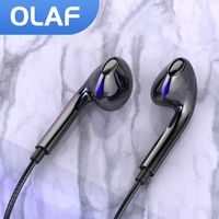 3.5MM Wired Headphones In-line Control Headset Sports Bass Stereo In-Ear Earbuds with Mic Wire Earphone for Smartphone Xiaomi