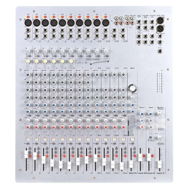 16-Way mixer Outdoor stage performance, sound card mixer