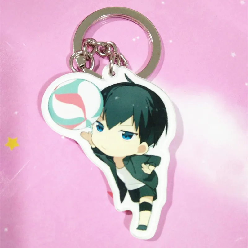 Acrylic Key Chain Animation Derivatives Hinata Shoyo Tobio Kageyama Daichi Sawamura Exquisite Kawaii Brithday Gift for  Friend