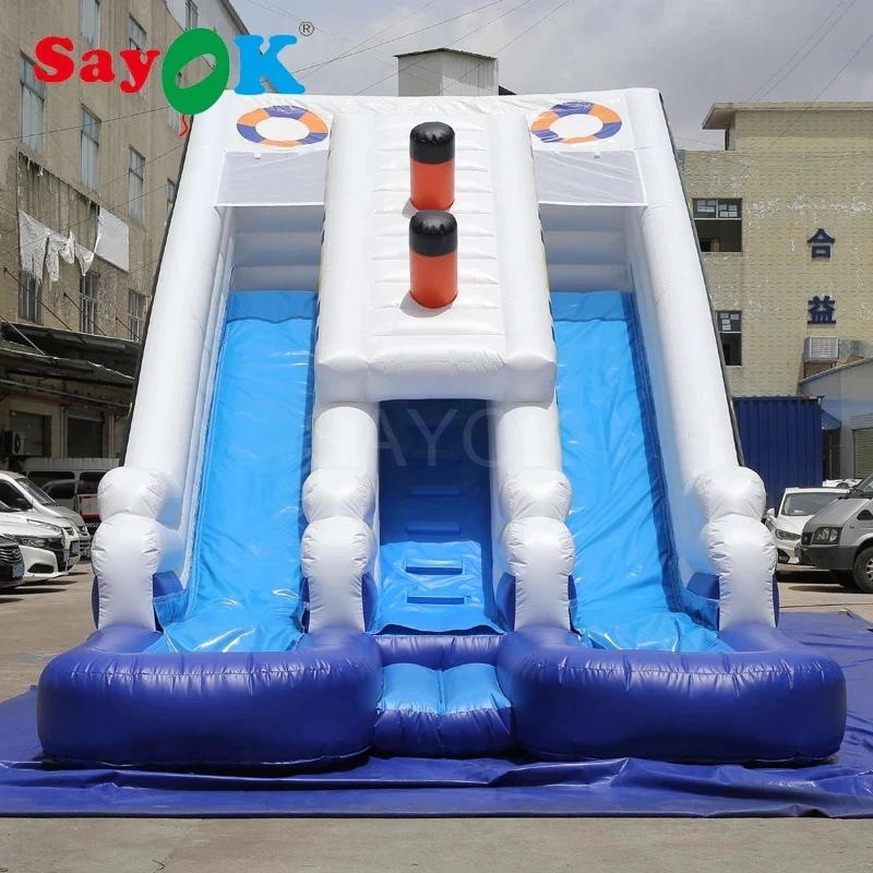 

SAYOK Outdoor Inflatable Bouncer with Slide Giant Inflatable Bouncy Castle Combo Bounce Slide House for Kids Indoor Outdoor