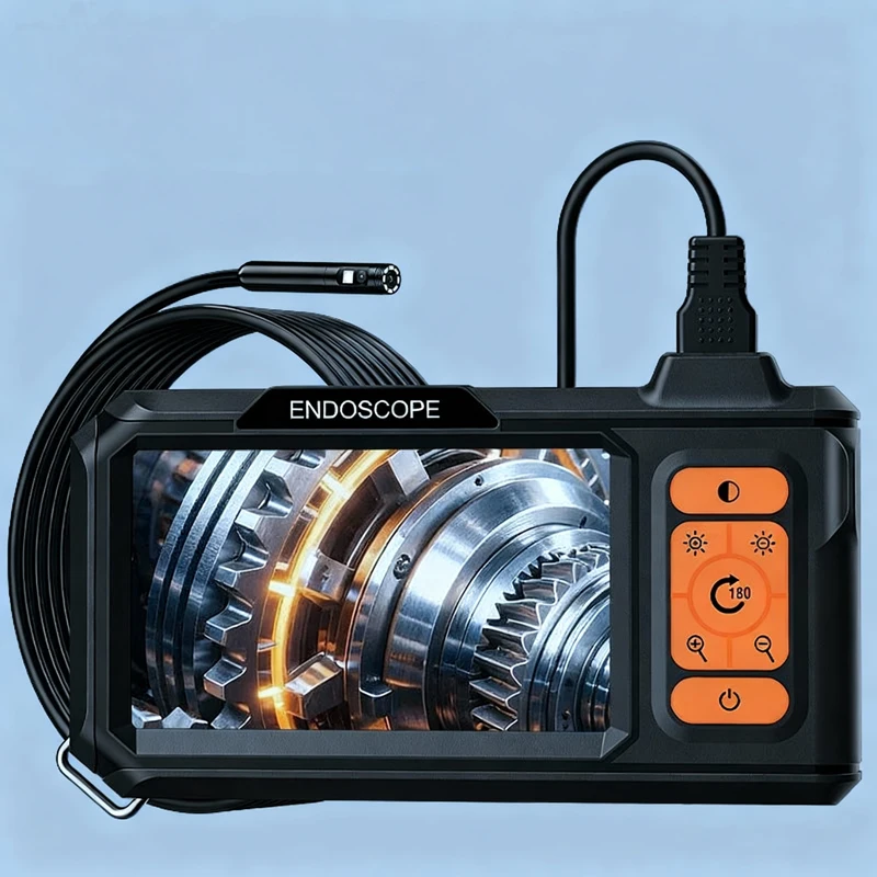 

4.3-inch Screen Borescope Endoscope 8mm 1080P HD Single&Dual Lens Detachable Design IP67 Rigid Inspection Camera for Piping