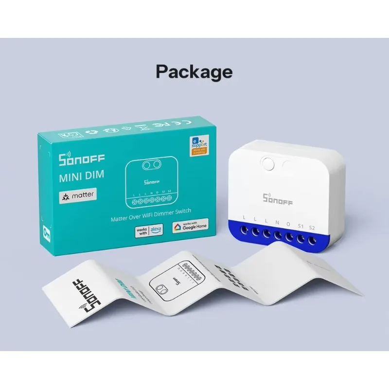 MINI-DIM Extreme Matter Wi-Fi Smart Dimmer Switch App Control PC Flicker-Free Dimming Wide Lighting Compatibility Power