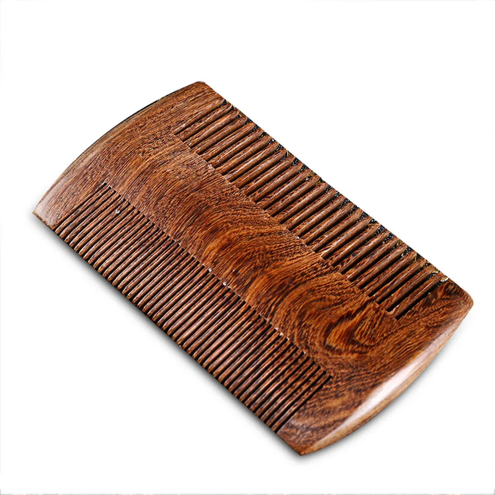 Boutique Green Sandalwood Comb Handmade Wood Comb Anti-Static Comb Beard Mustache Hair Brush Combs Portable Makeup Pocket Comb