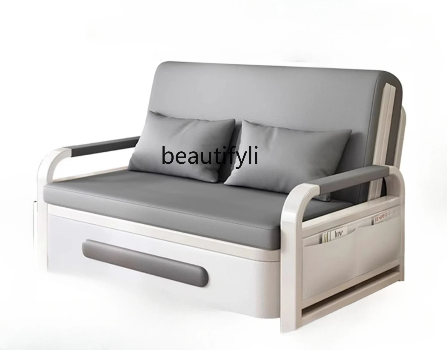 Sofa Bed Foldable Dual-Purpose Small Apartment Telescopic Bed Single Living Room Balcony Multi-Function Bed 2024 New